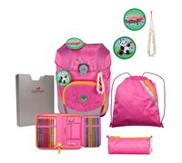 DerDieDas ErgoFlex Tiny Exklusiv Eco Schulranzenset 5-teilig Pink Planet