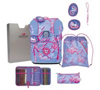 DERDIEDAS ErgoFlex Tiny Superflash Schulranzen Set (5 tlg. ), Magic Unicorn