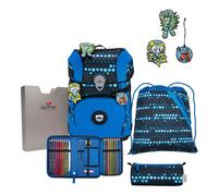 DerDieDas ErgoFlex Tiny Exklusiv Superflash Schulranzenset 5-teilig Blue Robot