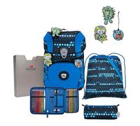 DerDieDas ErgoFlex Tiny Superflash Set Blue Robot Schulrucksack