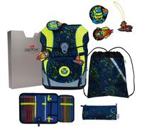 DERDIEDAS ErgoFlex Tiny Schulranzen Set (5 tlg. ), Neon Crazy