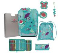 DerDieDas ErgoFlex Tiny Schulranzen-Set 5tlg Butterfly Garden