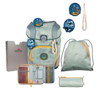 DER DIE DAS Schultaschenset ErgoFlex Tiny Eco 5tlg Grey Planet