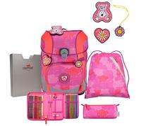 DerDieDas ErgoFlex Tiny Schulranzen-Set 5tlg Roses
