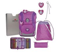 DerDieDas Schulranzen ErgoFlex Tiny Set 6-teilig Purple Unicorn pink