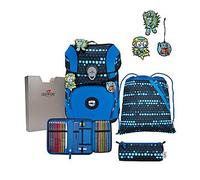 DerDieDas ErgoFlex Tiny Superflash Blue Robot Schulranzenset