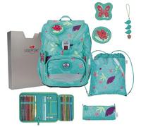 derdiedas Schulranzen Set 5-TLG. ErgoFlex Light Butterfly Garden