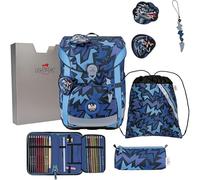 DerDieDas Schulranzen-Set ErgoFlex Light Dark Dragon