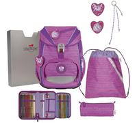 DerDieDas Schulranzen ErgoFlex Light Set 6-teilig Purple Unicorn pink