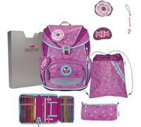 DerDieDas Schulranzen ErgoFlex Light Set 6-teilig Sweet Sprinkles pink