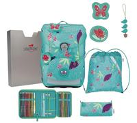 derdiedas Schulranzen Set 5-TLG. ErgoFlex Easy Butterfly Garden
