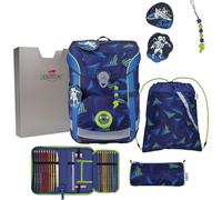derdiedas Schulranzen Set 5-TLG. ErgoFlex Easy LED Moon Mission