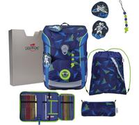 derdiedas Schulranzen Set 5-tlg. ErgoFlex Easy LED Moon Mission