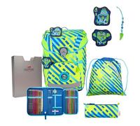 DerDieDas Schulranzen Set ErgoFlex Easy (5 tlg. ), Neon Set Neon Monster