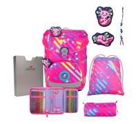 DerDieDas Schulranzen-Set ErgoFlex Easy 5-tlg. Neon Punkie