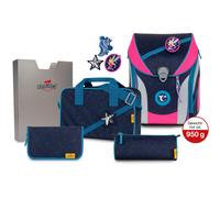 DerDieDas Schulranzen Set 5-tlg. Ergoflex MAX Buttons Blue Fairy