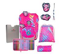 DerDieDas Schulranzen Set 5-TLG. ErgoFlex Tiny NEON Punkie