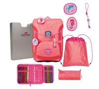 DerDieDas Schulranzen Set ErgoFlex Easy Exklusiv Superflash Coral Reef 5-tlg.