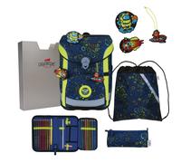 DerDieDas Schulranzen-Set Ergoflex Easy Neon Crazy – 5-tlg.