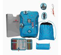 DerDieDas Schulranzen Set ErgoFlex Easy Superflash, Schulranzen Set, 5tlg, Blue Ice