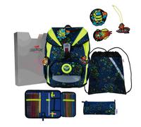 Undercover GmbH DerDieDas Schulranzen Set ErgoFlex Light, Schulranzen Set, 5tlg, Neon Crazy