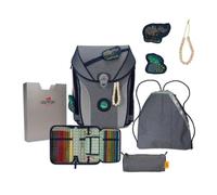 DerDieDas Schulranzen-Set ErgoFlex MAX Exklusiv ECO Blue Planet, 5-teilig