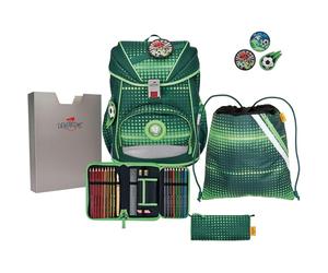 DerDieDas Schulranzen Set ErgoFlex Set (5 tlg. ), Soccer Green
