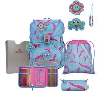 DerDieDas Schulranzen Set ErgoFlex Superlight (5 tlg. ), Happy Pixel