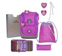 DerDieDas ErgoFlex Tiny Schulranzen-Set 6-teilig rosa