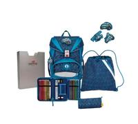 DerDieDas Schulrucksack-Set Ergoflex Blue Speed, 5-teilig