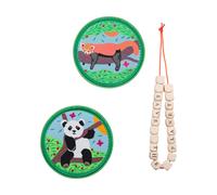 DerDieDas Schulzubehör Wechselbuttons 3er Set Pink Planet