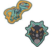 DerDieDas Wechselbuttons 2-tlg. - DINO TIME