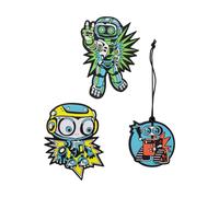 DerDieDas Wechselbuttons 3tlg Blue Robot