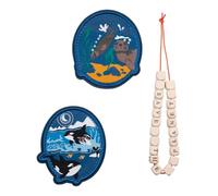 DerDieDas Wechselbuttons Grey Planet