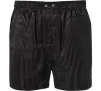 DEREK ROSE Boxershorts Herren Seide schwarz gestreift, M