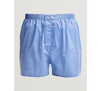 Derek Rose Classic Fit Cotton Boxer Shorts Blue Blau S
