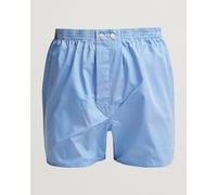 Derek Rose Classic Fit Cotton Boxer Shorts Blue Gingham Blau L
