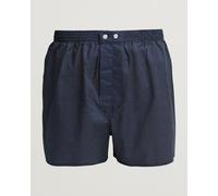 Derek Rose Classic Fit Cotton Boxer Shorts Navy Polka Dot Blau L