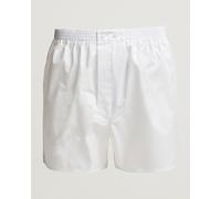 Derek Rose Classic Fit Cotton Boxer Shorts White Weiß M