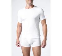 DEREK ROSE T-Shirt Herren Rundhals Mikrofaser weiß, 4 (S)