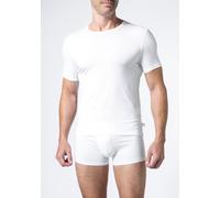 DEREK ROSE T-Shirt Herren Rundhals Mikrofaser weiß, 5 (M)