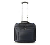 Dermata 2 Rollen Businesstrolley 38 cm Laptopfach blau Herren