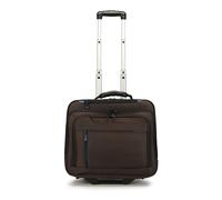 Dermata 2 Rollen Businesstrolley 38 cm Laptopfach braun Herren