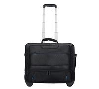 Dermata 2 Rollen Businesstrolley 38 cm Laptopfach schwarz