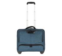 Dermata Reisekoffer Business Trolley 47 cm 2 Rollen - Blau