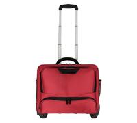 Dermata 2 Rollen Businesstrolley 41 cm Laptopfach rot Herren