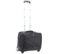 Dermata 2-Rollen Businesstrolley 42 cm Laptopfach schwarz (D3486NY-sw) schwarz