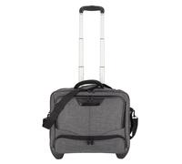 Dermata 2 Rollen Businesstrolley 44 cm Laptopfach grau Herren