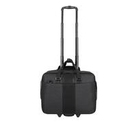 Dermata 2 Rollen Businesstrolley 46 cm Laptopfach schwarz Herren