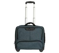 Dermata 2-Rollen-Businesstrolley Canvas 44,5 cm petrol